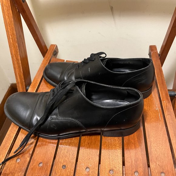 Prada Men\'s Black Leather Business Shoes